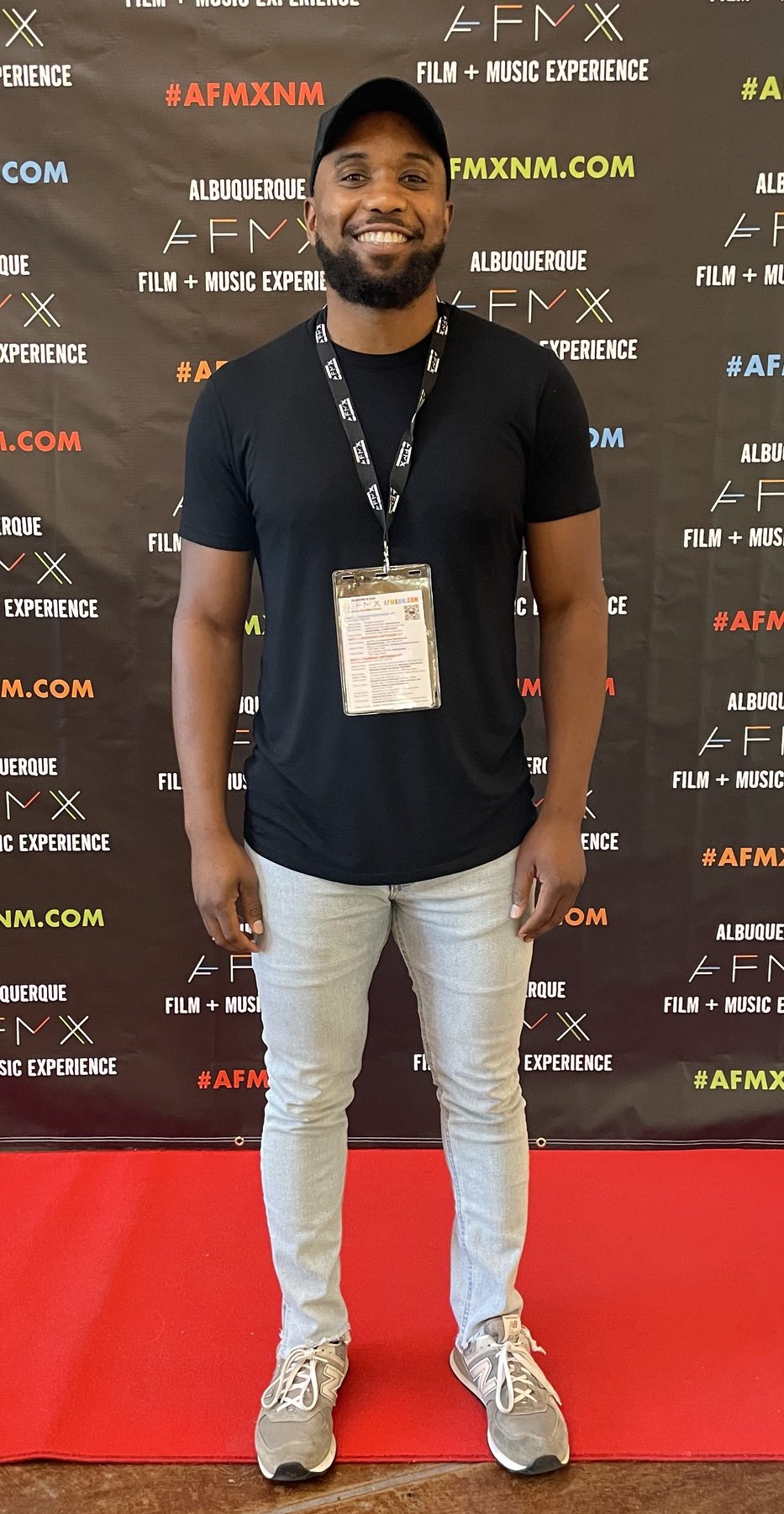 Isaiah on the red carpet at the Albuquerque Film and Music Experience